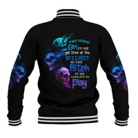 The Good Girl In Me Got Tired Baseball Jacket - Wonder Print Shop