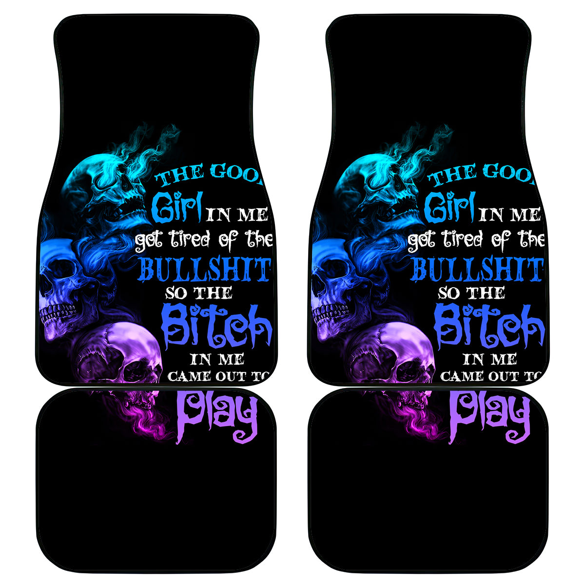 The Good Girl In Me Got Tired Car Mats - Wonder Print Shop