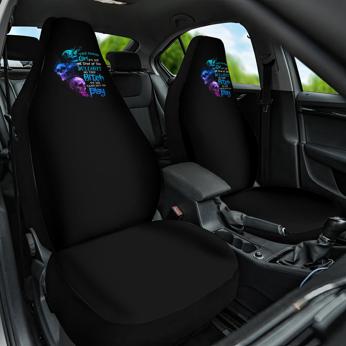 The Good Girl In Me Got Tired Car Seat Cover - Wonder Print Shop