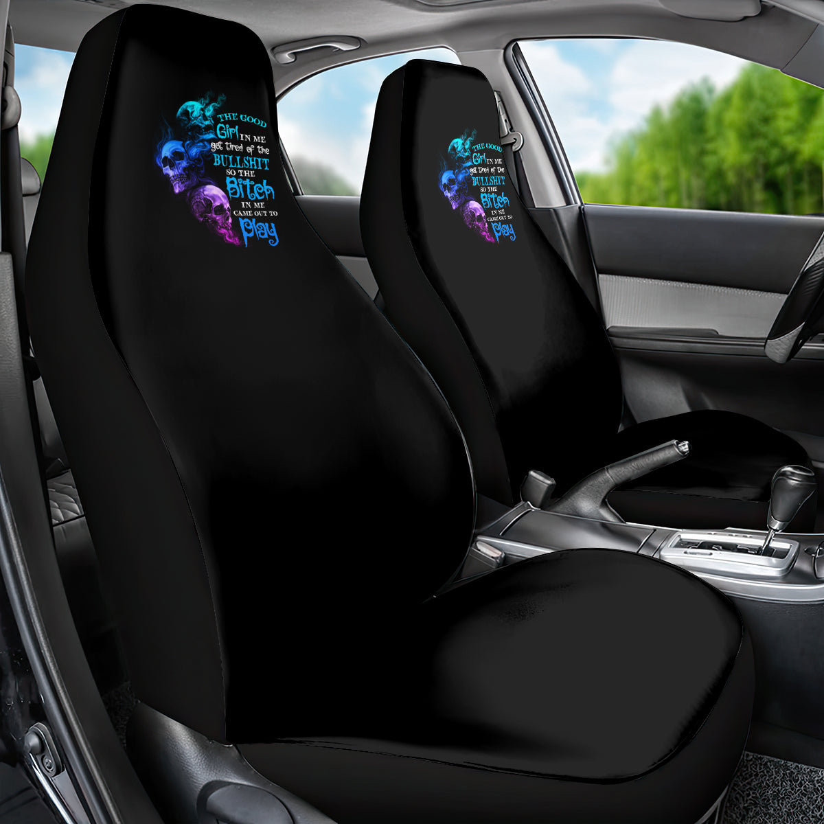 The Good Girl In Me Got Tired Car Seat Cover - Wonder Print Shop