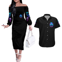 The Good Girl In Me Got Tired Couples Matching Off The Shoulder Long Sleeve Dress and Hawaiian Shirt - Wonder Print Shop