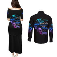 The Good Girl In Me Got Tired Couples Matching Puletasi Dress and Long Sleeve Button Shirt - Wonder Print Shop