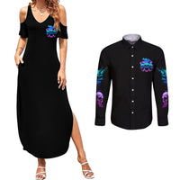 The Good Girl In Me Got Tired Couples Matching Summer Maxi Dress and Long Sleeve Button Shirt - Wonder Print Shop