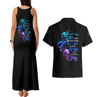 The Good Girl In Me Got Tired Couples Matching Tank Maxi Dress and Hawaiian Shirt - Wonder Print Shop