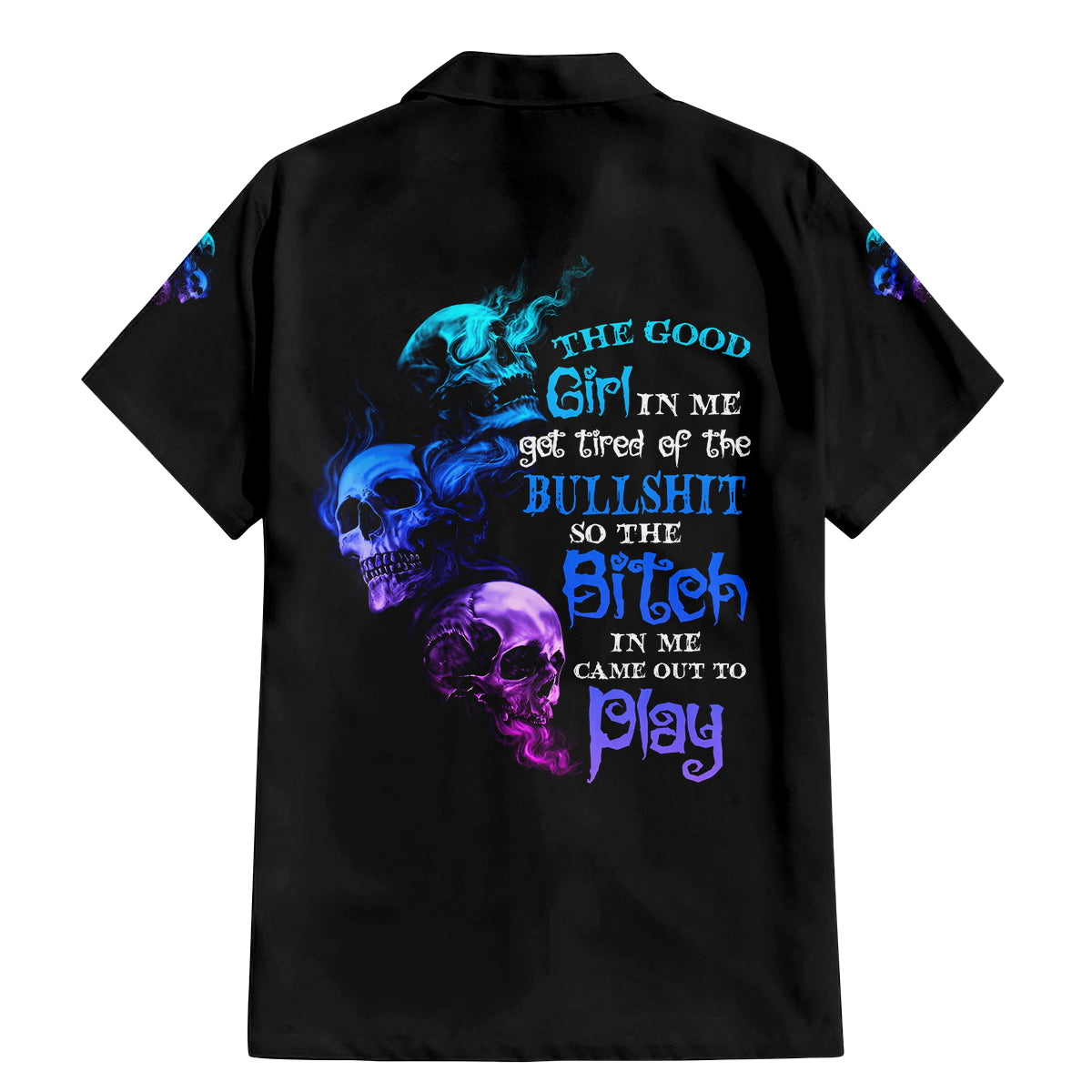 The Good Girl In Me Got Tired Family Matching Mermaid Dress and Hawaiian Shirt - Wonder Print Shop