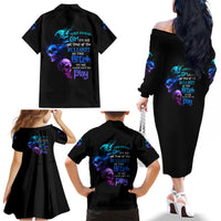 The Good Girl In Me Got Tired Family Matching Off Shoulder Long Sleeve Dress and Hawaiian Shirt - Wonder Print Shop