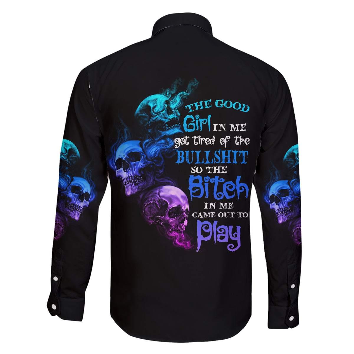 The Good Girl In Me Got Tired Family Matching Off Shoulder Short Dress and Hawaiian Shirt - Wonder Print Shop