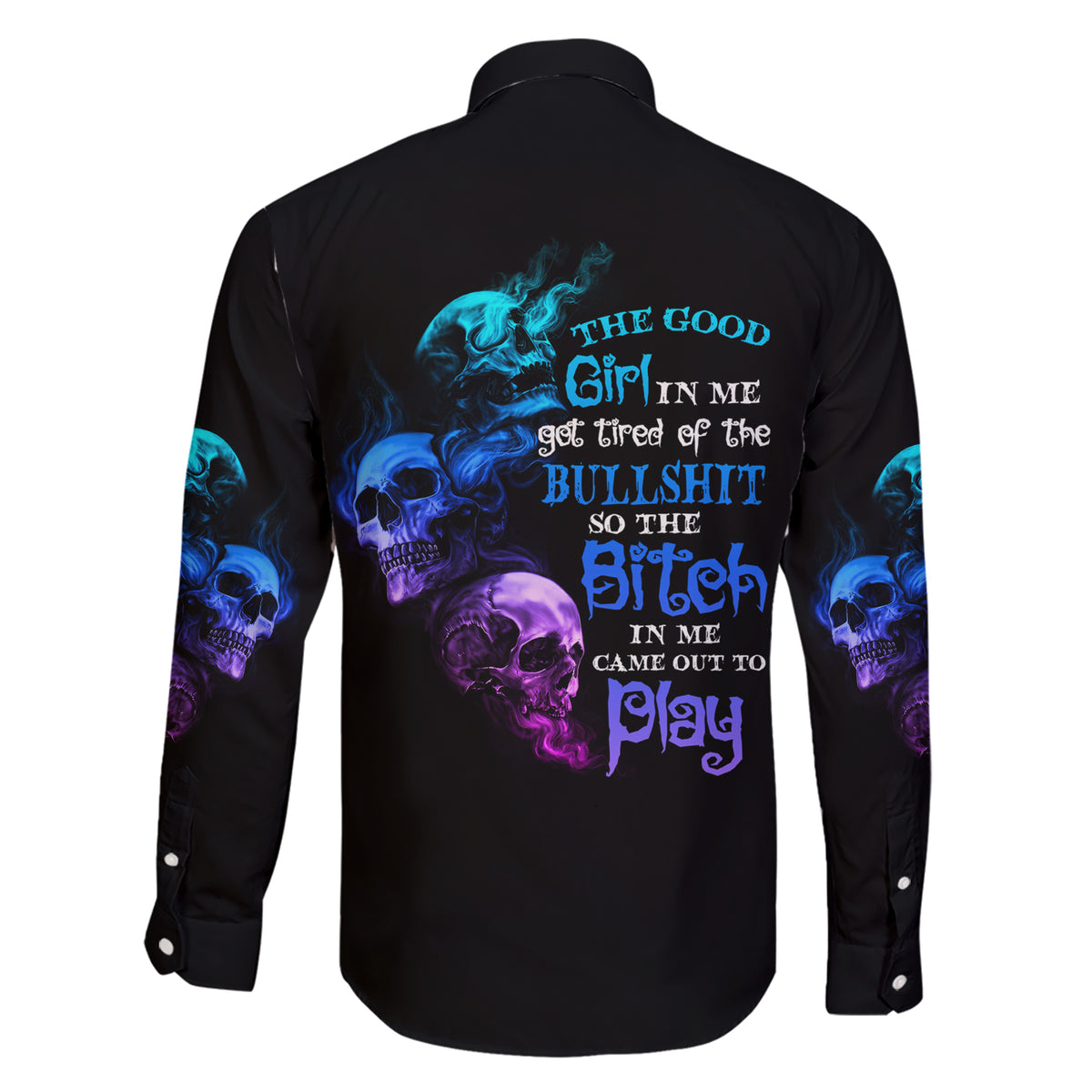 The Good Girl In Me Got Tired Family Matching Short Sleeve Bodycon Dress and Hawaiian Shirt - Wonder Print Shop