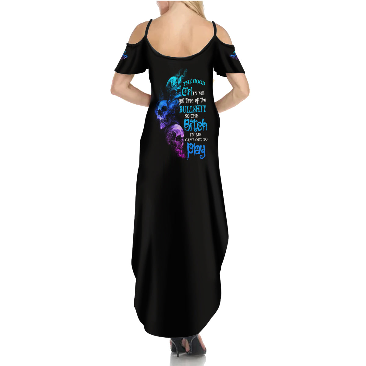 The Good Girl In Me Got Tired Family Matching Summer Maxi Dress and Hawaiian Shirt - Wonder Print Shop
