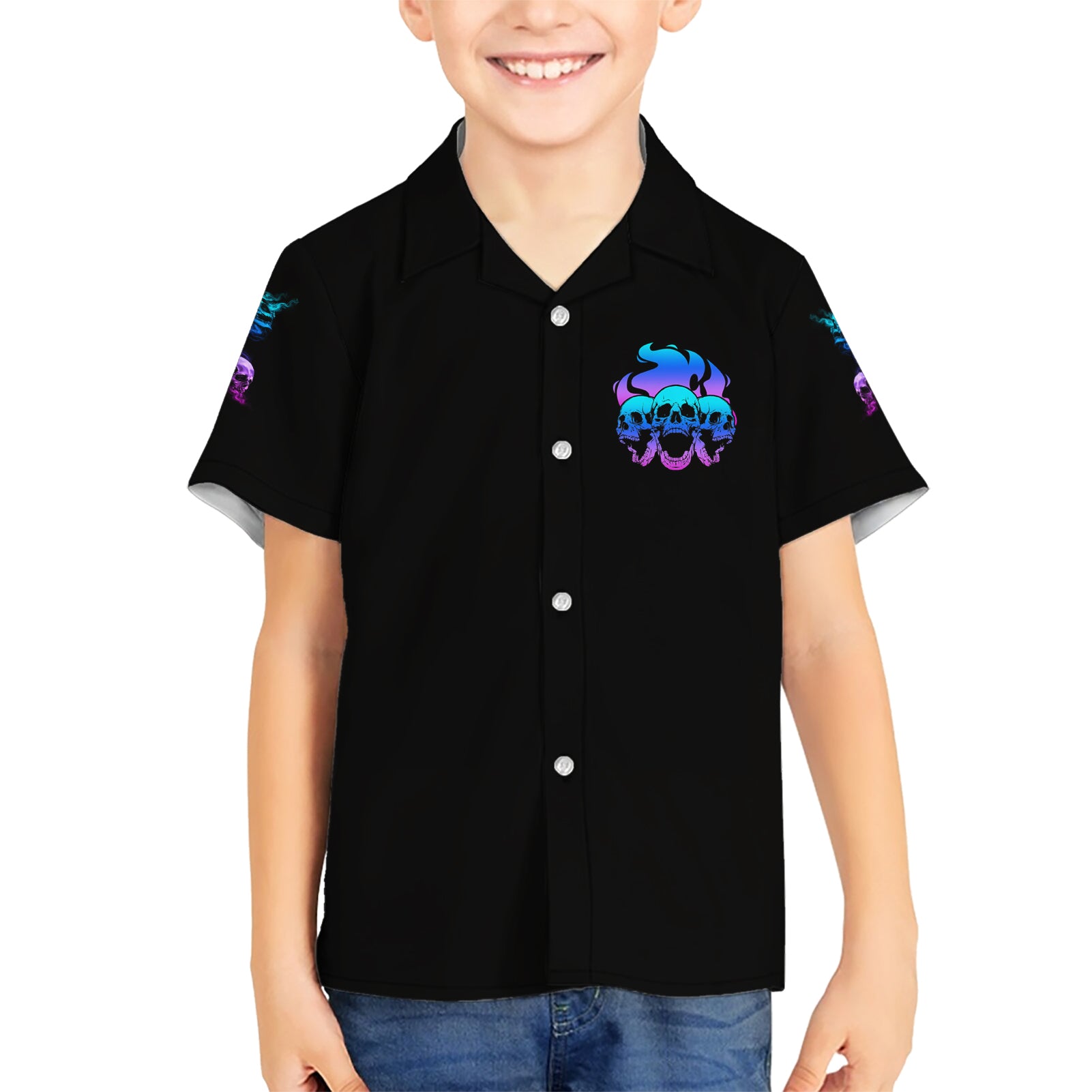 The Good Girl In Me Got Tired Kid Hawaiian Shirt - Wonder Print Shop