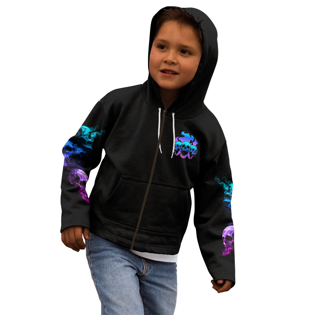 The Good Girl In Me Got Tired Kid Hoodie - Wonder Print Shop