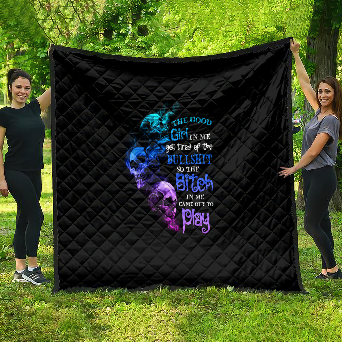 The Good Girl In Me Got Tired Quilt - Wonder Print Shop