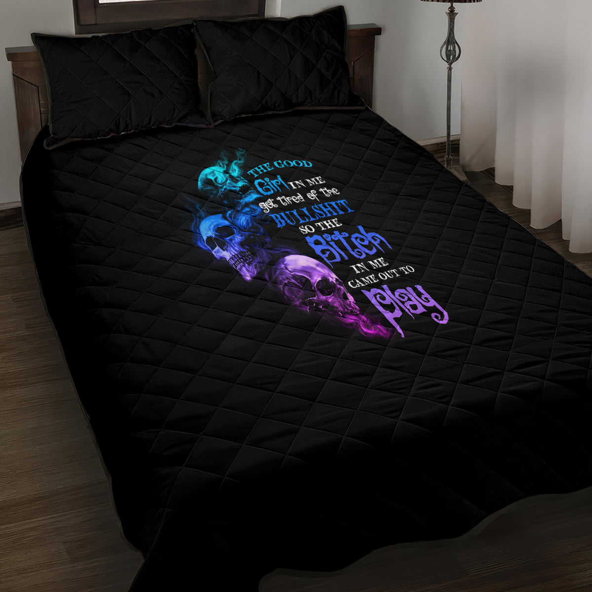 The Good Girl In Me Got Tired Quilt Bed Set - Wonder Print Shop