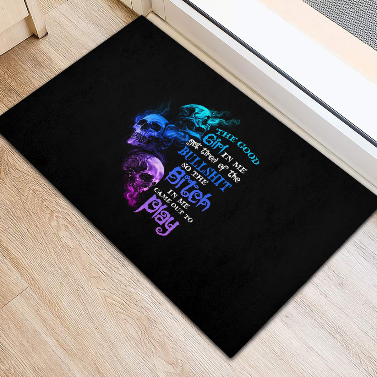 The Good Girl In Me Got Tired Rubber Doormat - Wonder Print Shop