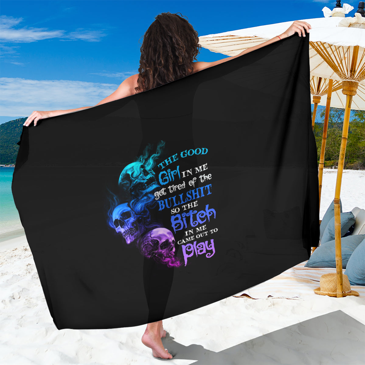 The Good Girl In Me Got Tired Sarong - Wonder Print Shop