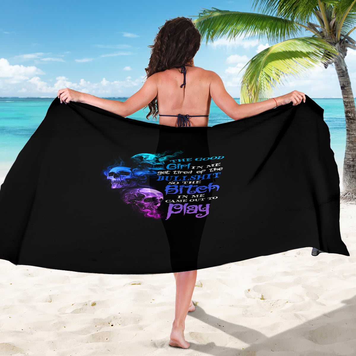 The Good Girl In Me Got Tired Sarong - Wonder Print Shop