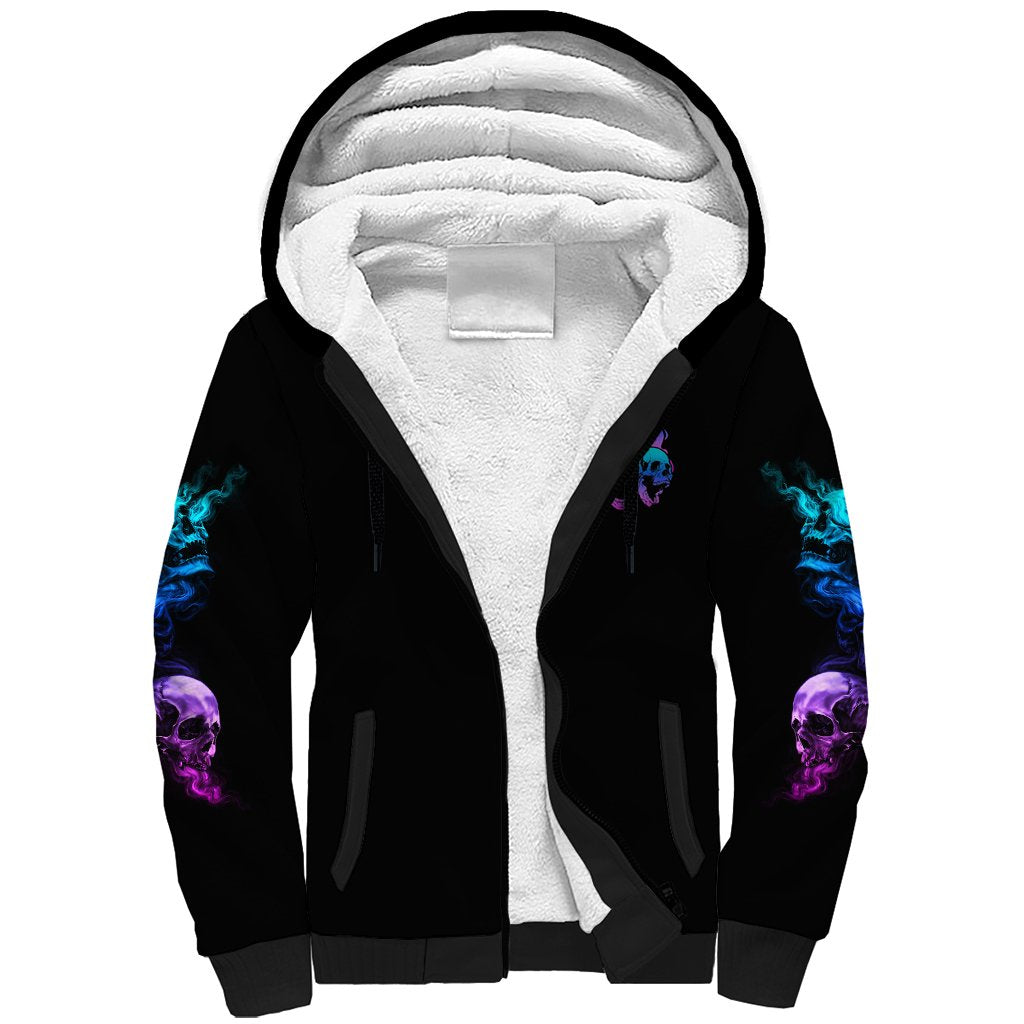 The Good Girl In Me Got Tired Sherpa Hoodie - Wonder Print Shop