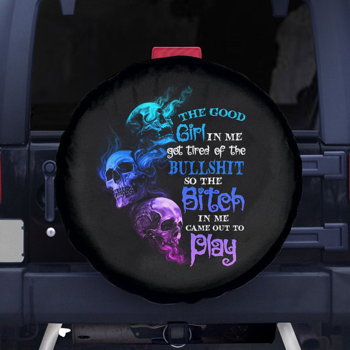 The Good Girl In Me Got Tired Spare Tire Cover - Wonder Print Shop