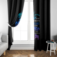 The Good Girl In Me Got Tired Window Curtain - Wonder Print Shop