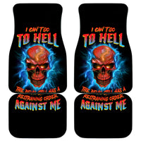 I Can't Go To Hell Thunder Skull Car Mats - Wonder Print Shop