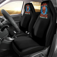 I Can't Go To Hell Thunder Skull Car Seat Cover - Wonder Print Shop