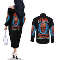 i-cant-go-to-hell-thunder-skull-couples-matching-off-the-shoulder-long-sleeve-dress-and-long-sleeve-button-shirt