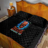 I Can't Go To Hell Thunder Skull Quilt Bed Set - Wonder Print Shop