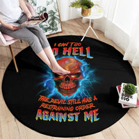 i-cant-go-to-hell-thunder-skull-round-carpet