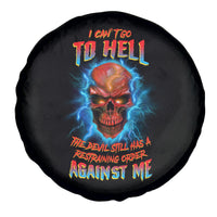 I Can't Go To Hell Thunder Skull Spare Tire Cover - Wonder Print Shop