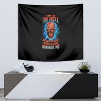 I Can't Go To Hell Thunder Skull Tapestry - Wonder Print Shop