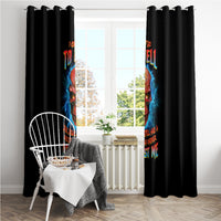 I Can't Go To Hell Thunder Skull Window Curtain - Wonder Print Shop