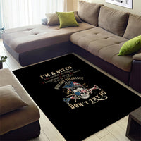 I'm A B Don't Try Me Area Rug - Wonder Print Shop