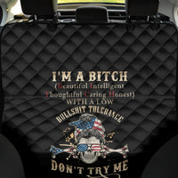 I'm A B Don't Try Me Back Car Seat Cover - Wonder Print Shop