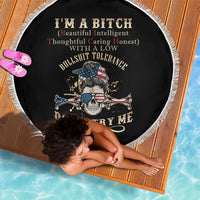 I'm A B Don't Try Me Beach Blanket - Wonder Print Shop