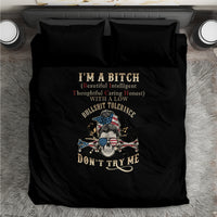 I'm A B Don't Try Me Bedding Set - Wonder Print Shop