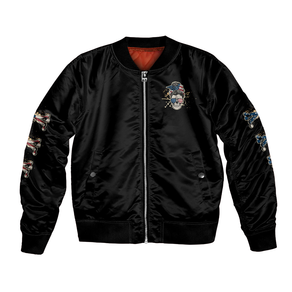 I'm A B Don't Try Me Bomber Jacket - Wonder Print Shop