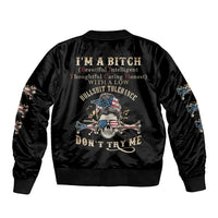 I'm A B Don't Try Me Bomber Jacket - Wonder Print Shop