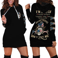 I'm A B Don't Try Me Hoodie Dress - Wonder Print Shop