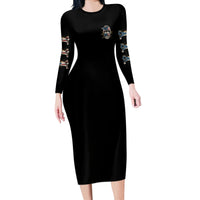 I'm A B Don't Try Me Long Sleeve Bodycon Dress - Wonder Print Shop