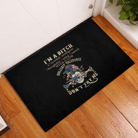 I'm A B Don't Try Me Rubber Doormat - Wonder Print Shop