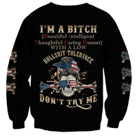 I'm A B Don't Try Me Sweatshirt - Wonder Print Shop