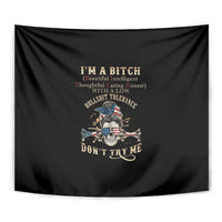 I'm A B Don't Try Me Tapestry - Wonder Print Shop