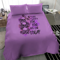 Stuck Between Idk Idc And Idgaf Bedding Set - Wonder Print Shop