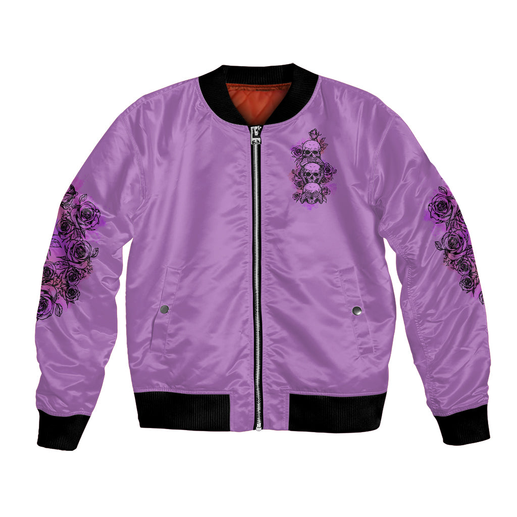 Stuck Between Idk Idc And Idgaf Bomber Jacket - Wonder Print Shop