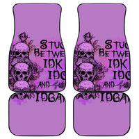 Stuck Between Idk Idc And Idgaf Car Mats - Wonder Print Shop