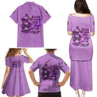 Stuck Between Idk Idc And Idgaf Family Matching Puletasi Dress and Hawaiian Shirt - Wonder Print Shop