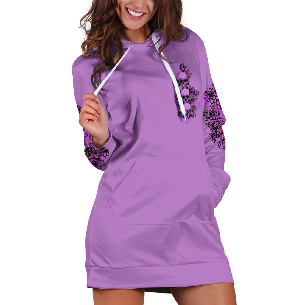 Stuck Between Idk Idc And Idgaf Hoodie Dress - Wonder Print Shop