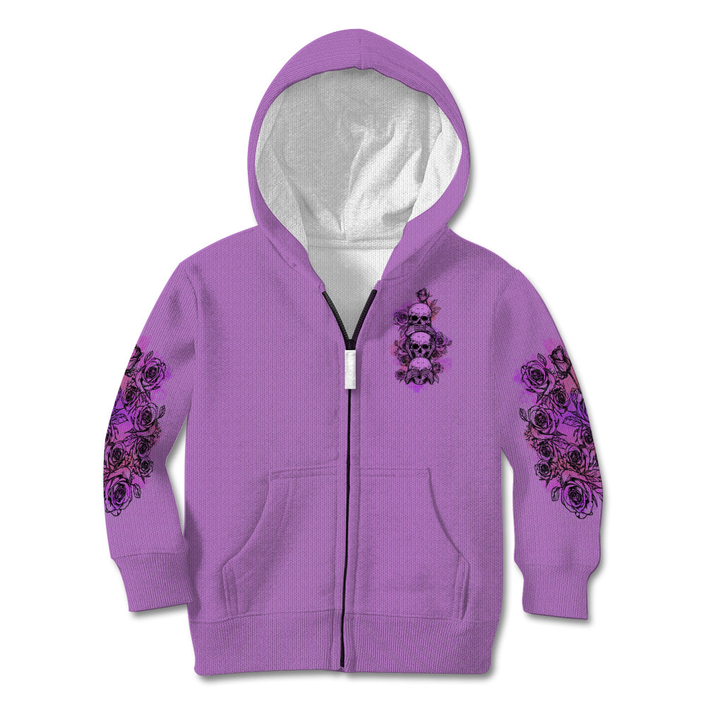 Stuck Between Idk Idc And Idgaf Kid Hoodie - Wonder Print Shop