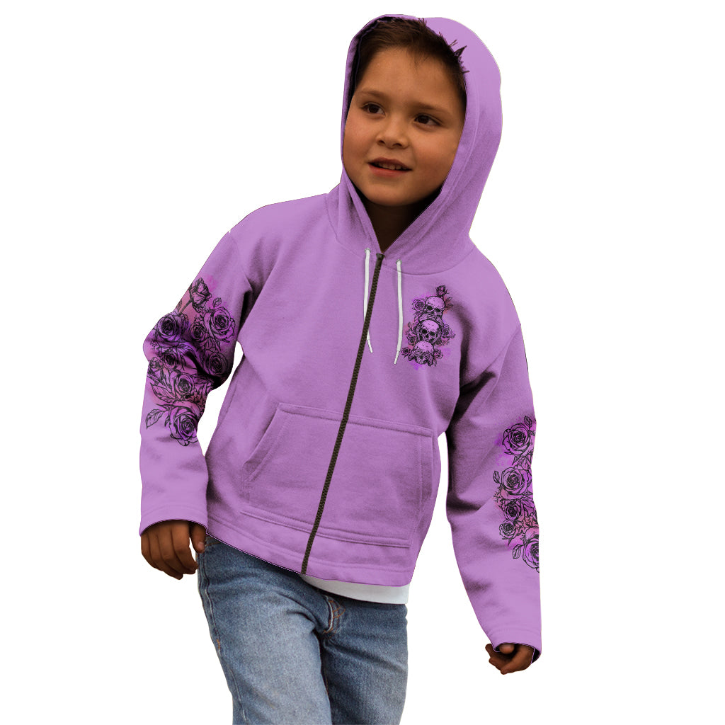 Stuck Between Idk Idc And Idgaf Kid Hoodie - Wonder Print Shop