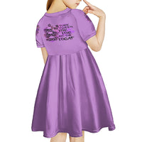 Stuck Between Idk Idc And Idgaf Kid Short Sleeve Dress - Wonder Print Shop